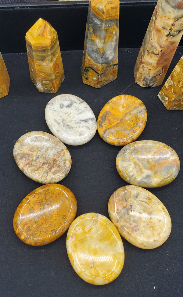 Large Crazy Laced Agate Worry Stone